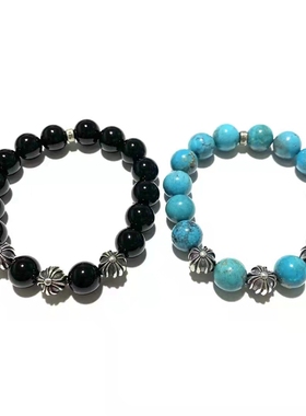 12mm手链手串十字架925银