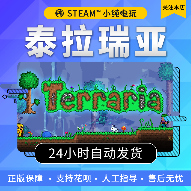 steam正版PC中文游戏 Terraria 泰拉瑞亚 国区礼物  在线入库