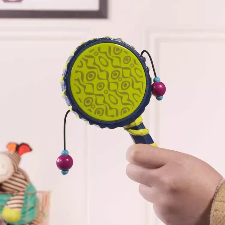 比乐B.Toys婴幼儿拨浪鼓0-6-12个月扭腰手鼓儿童宝宝早教益智玩具,淘宝优惠券,粉丝福利购,淘宝优惠卷