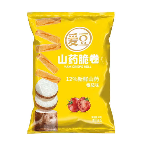 国货伟龙爱豆山药薄片脆卷零食膨化食品休闲零食经典番茄味办公室