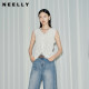 NEELLY Nali Shopping Mall's new summer style of high-elastic bubble knitted lace vest women's comfort top