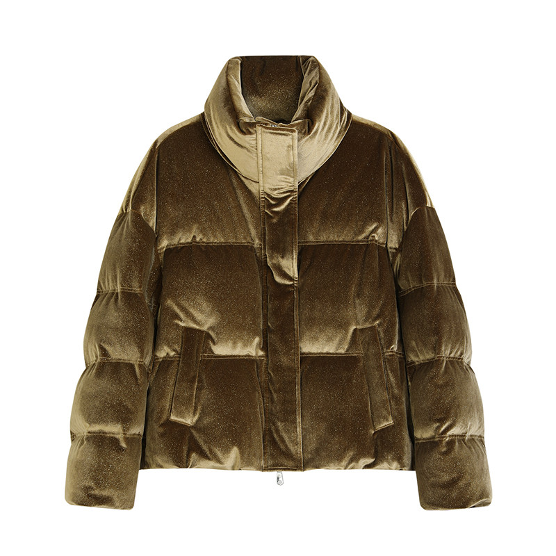 NEELLY纳俪商场同款冬新款短款亮面羽绒服女加厚拉链立领时尚外套,淘宝优惠券,粉丝福利购,淘宝优惠卷