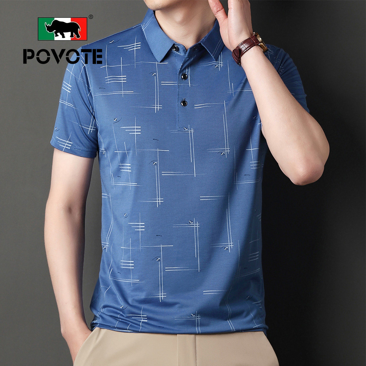  保威特犀牛男装Polo衫