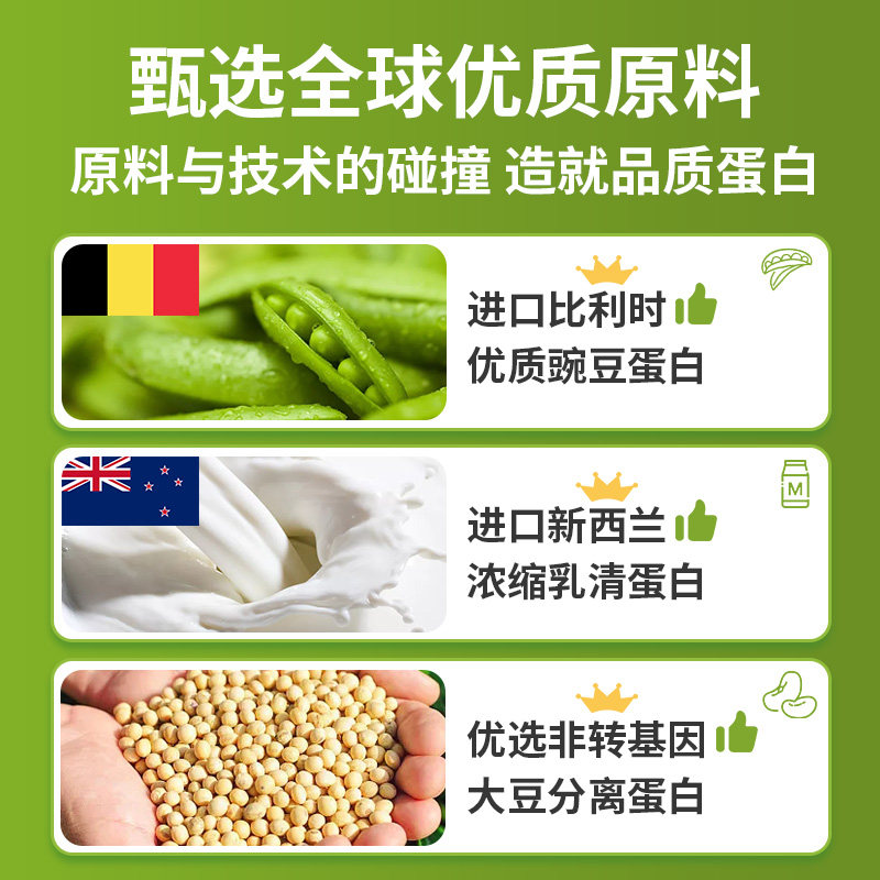 活乐优蛋白质粉浓缩乳清动植物大豆男女性【26年4月到期】清仓