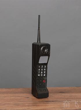 正品仿80年代复古怀旧老式大哥大手机模型真摄表演饰橱影窗道具装