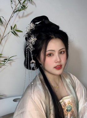 琉璃配饰发簪透明汉服古风原创
