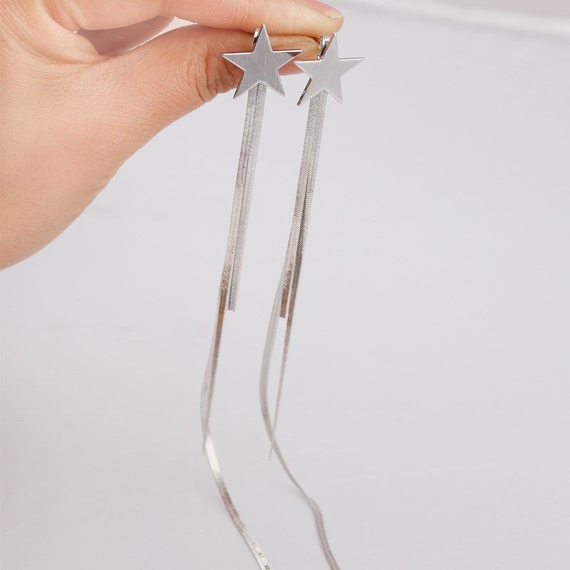 网红同款tlz高级感超长气质耳环 紫尚轩耳环