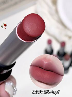 温柔灰粉！缎光哑光口红