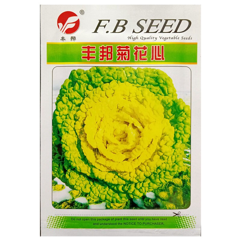 丰邦菊花心种子黄心青菜乌菜白菜种籽大棵菜秋季播种蔬菜种籽10克_虎窝淘
