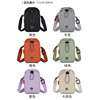 2026 super popular crossbody mobile phone bag women's double layer walking bag high-end summer lightweight canvas bag water cup bag