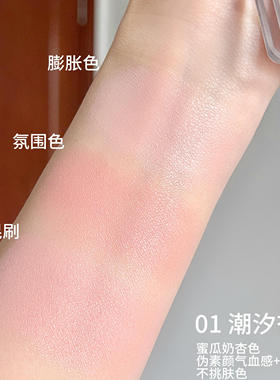 橘朵水缎光腮红双色腮红盘