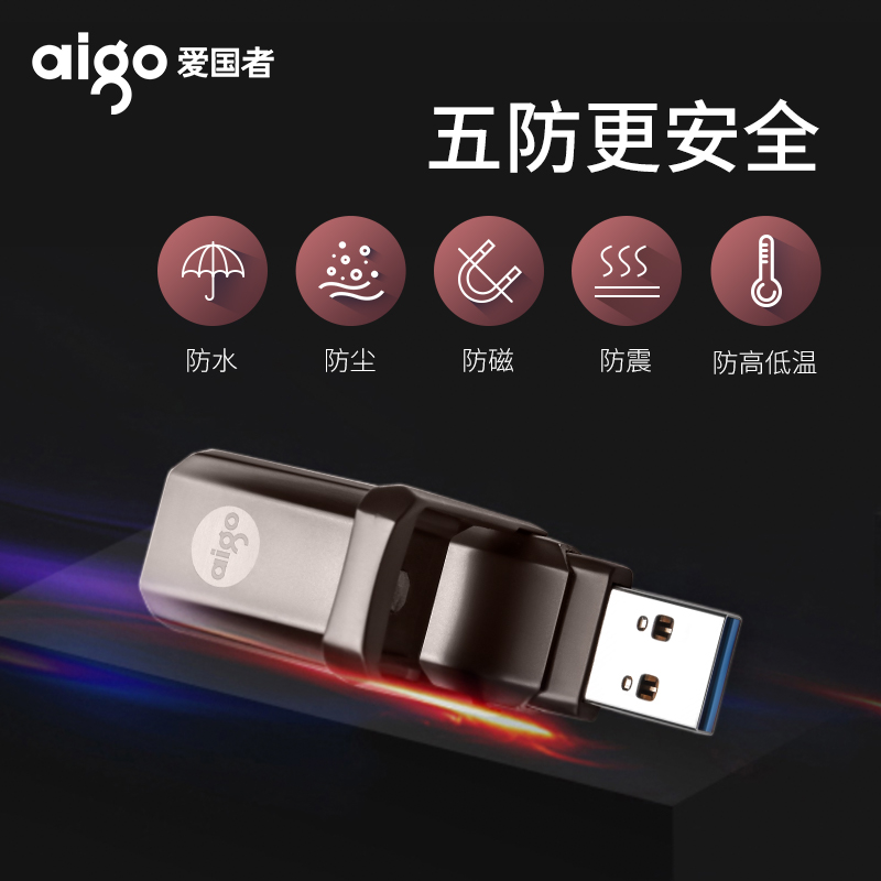 aigo爱国者U391固态u盘128g正版高速USB3.1双接口ssd固态U盘大容量正品3.0手机电脑两用128G优盘wtg-图2