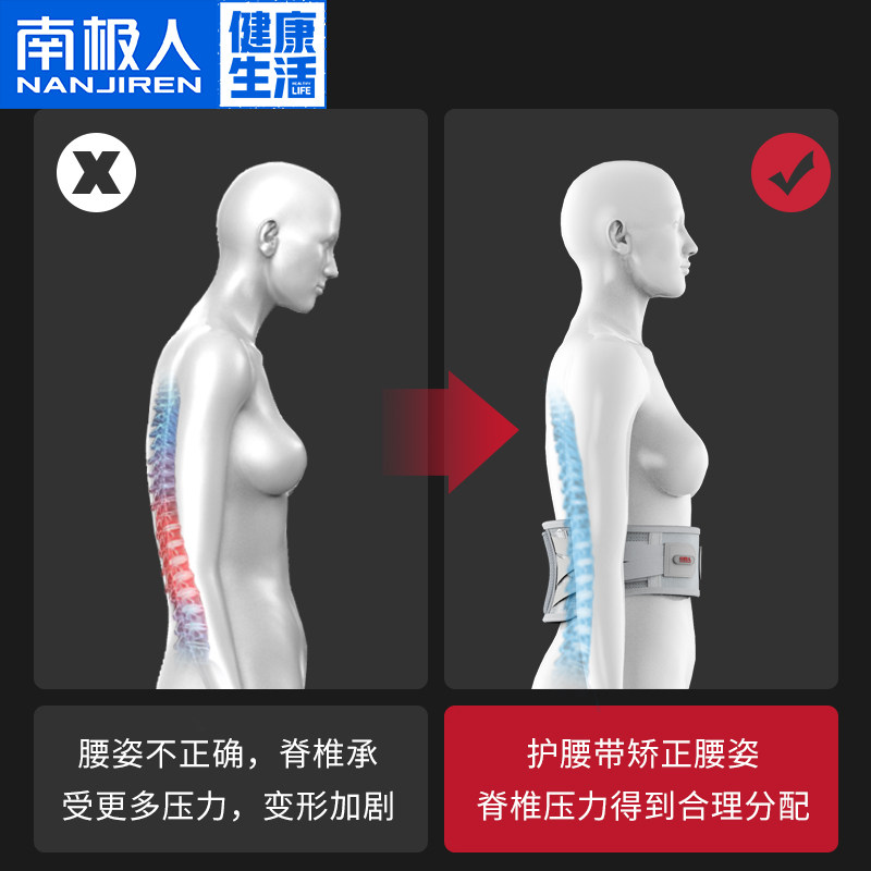 南极人护腰带腰椎间盘突出治疗器 南极人九可护具（器械）