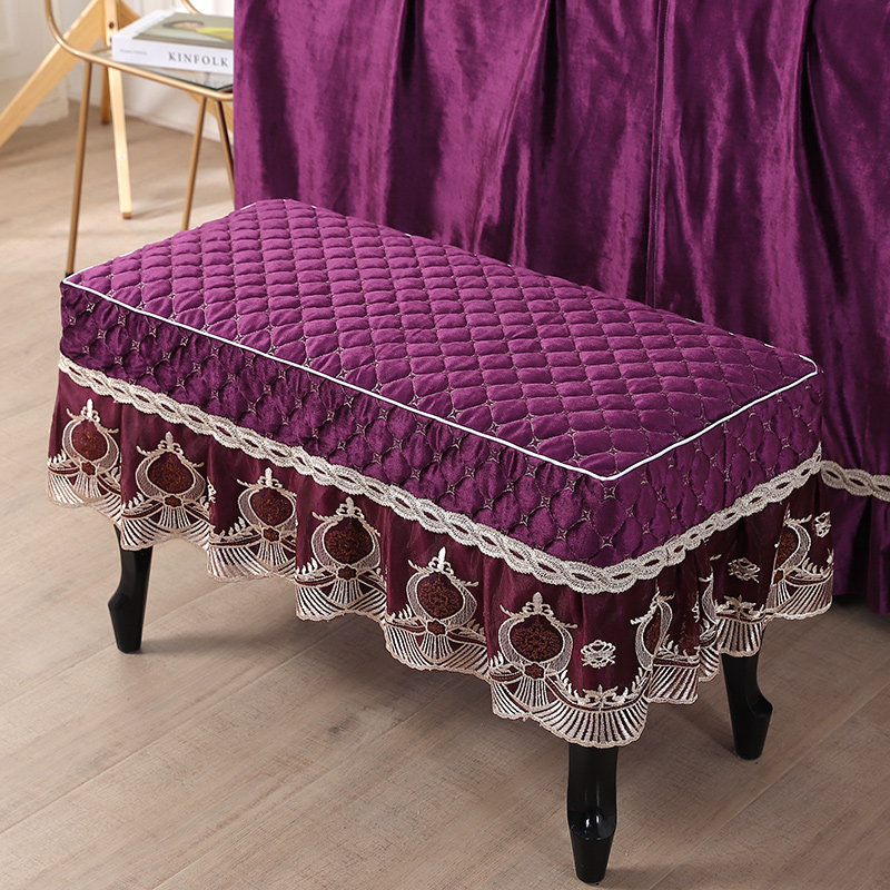 布艺长方形化妆凳罩钢琴凳套换鞋凳套床尾凳罩加厚钢琴凳罩,淘宝优惠券,粉丝福利购,淘宝优惠卷