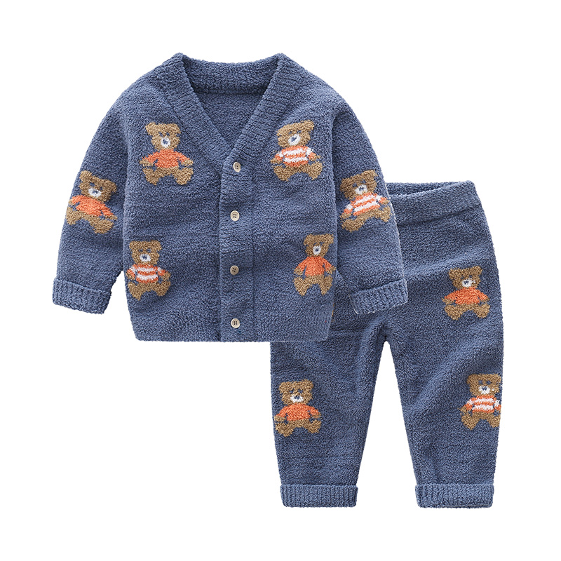 儿童睡衣软绵绵家居服男童套装秋冬2025秋季新款中小童冬款居家服 - 图3