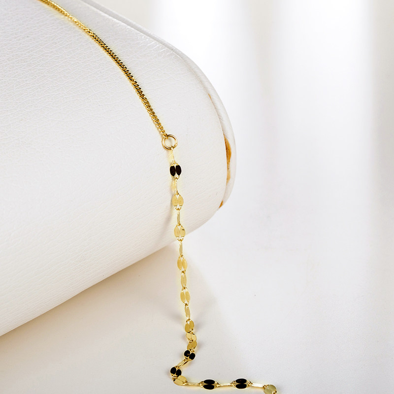 rifon女夏简约纯14k金拼接手链 rifon丽丰手链