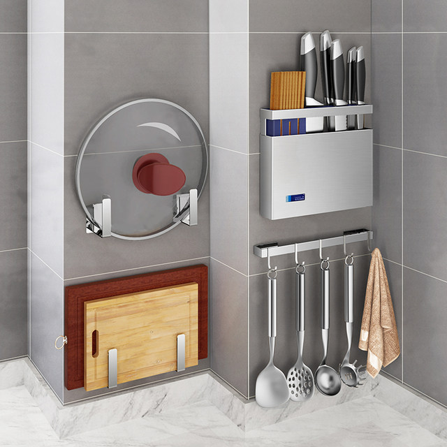 Pot lid storage rack 304 stainless steel kitchen storage rack