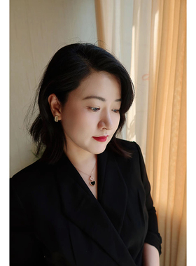 AlicePearl白贝母黑玛瑙爱心项链