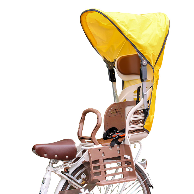 夏季电动车折叠快拆支架自行车儿童座椅遮阳棚防晒雨棚替换简易款 - 图3