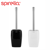 SPIRELLA BRIGHT FACE CERAMIC TOILET BRUSH SUIT CREATIVE LONG HANDLE TOILET CLEAN WASH TOILET BRUSH WITHOUT DEAD ANGLE