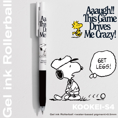 kookei史努比联名中性笔速干顺滑子弹头高颜值可换替芯水笔0.5mm - 图2