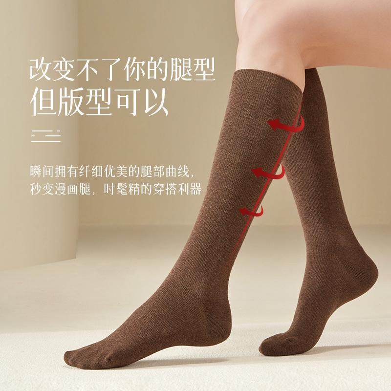 袜子女小腿袜春秋季压力瘦腿过膝袜jk秋冬高袜黑色长靴高筒长筒袜,淘宝优惠券,粉丝福利购,淘宝优惠卷