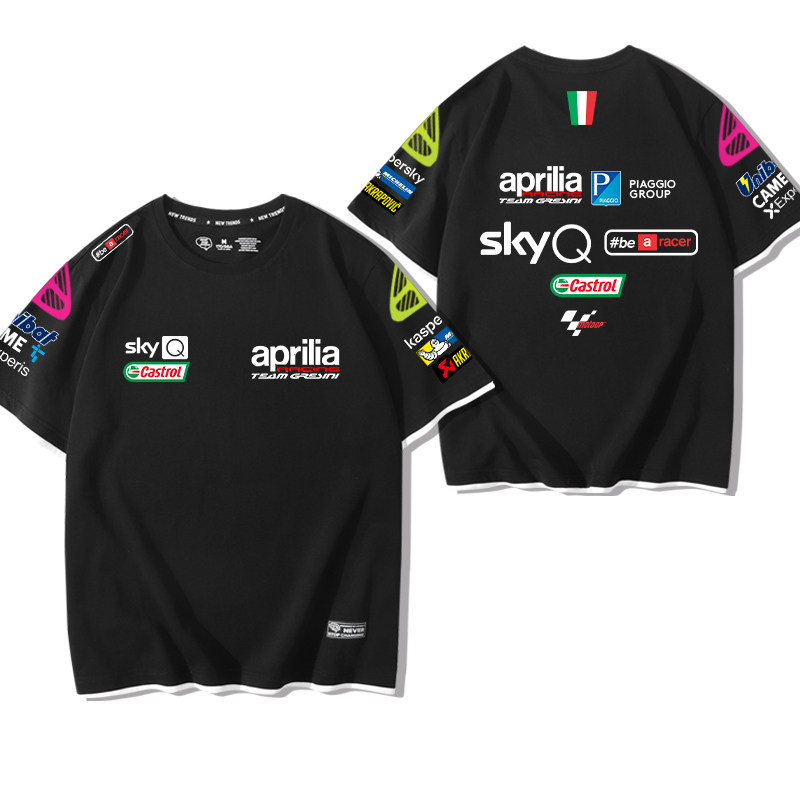 重机车短袖男士阿普利亚赛车文化衫 澳伊恋T恤