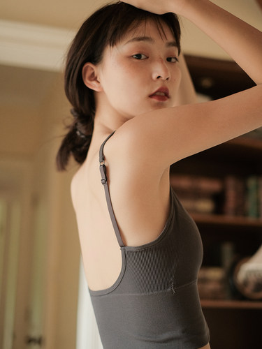馨帮帮Bra 舒适零束缚运动型无钢圈无缝内衣学生吊带背心式文胸女 - 图3