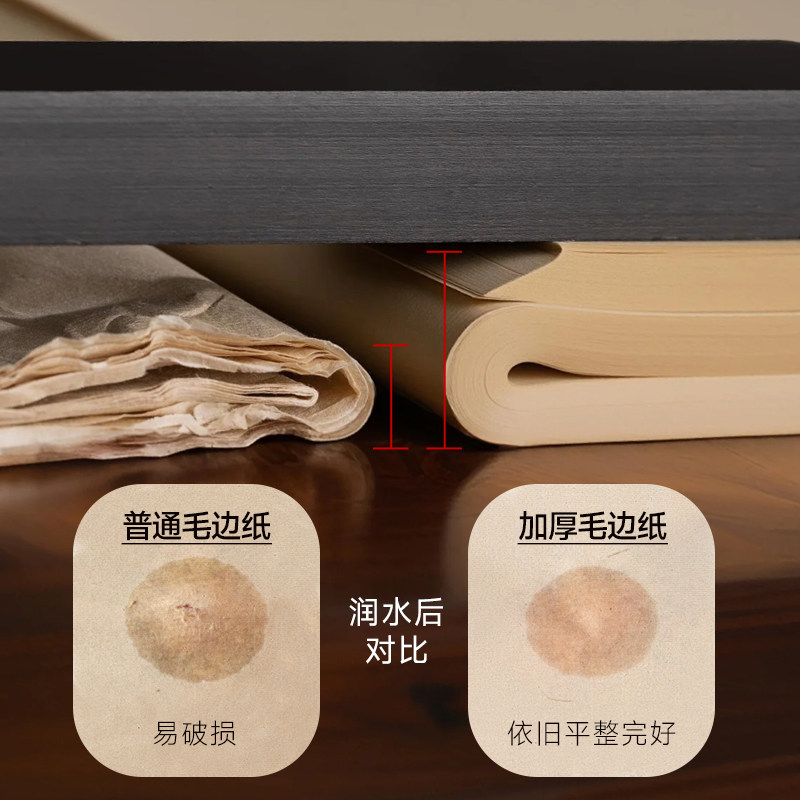 touchmark仿古毛边纸书法专用纸无格宣纸练字书法毛笔字练习纸手工竹浆元书纸加厚半生半熟书法用纸作品纸,淘宝优惠券,粉丝福利购,淘宝优惠卷