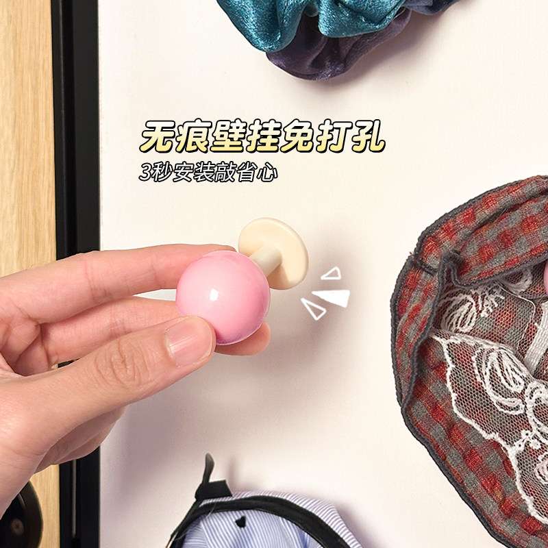 大肠发圈收纳神器挂钩壁挂方巾头花装饰墙皮筋发绳发饰上墙展示架,淘宝优惠券,粉丝福利购,淘宝优惠卷