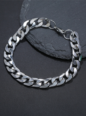 日韩复古潮酷钛钢手链