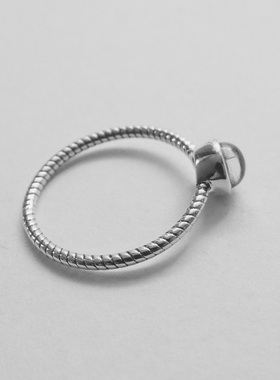 jp极简约设计手工925纯银天然