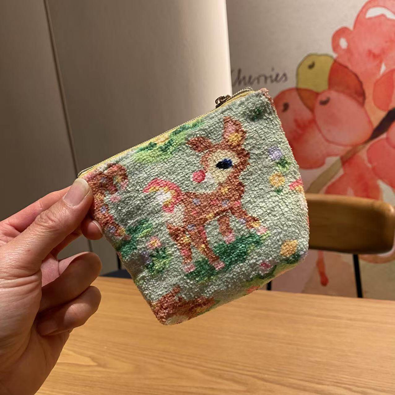 手作FL毛巾汽水小饺子包卫生棉收纳袋 随身便携冰点口红化妆包,淘宝优惠券,粉丝福利购,淘宝优惠卷