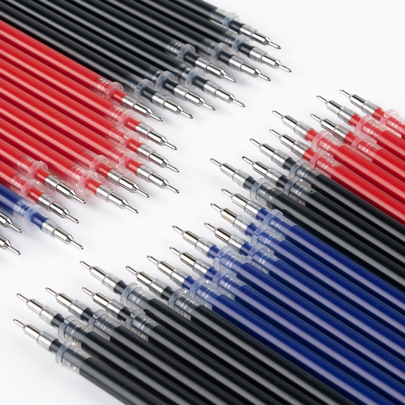 晨光MG6159中性笔芯0.5mm黑色半针管黑笔笔芯红笔芯教师专用批改红色替换替芯学生用葫芦头蓝色红水笔芯送笔,淘宝优惠券,粉丝福利购,淘宝优惠卷