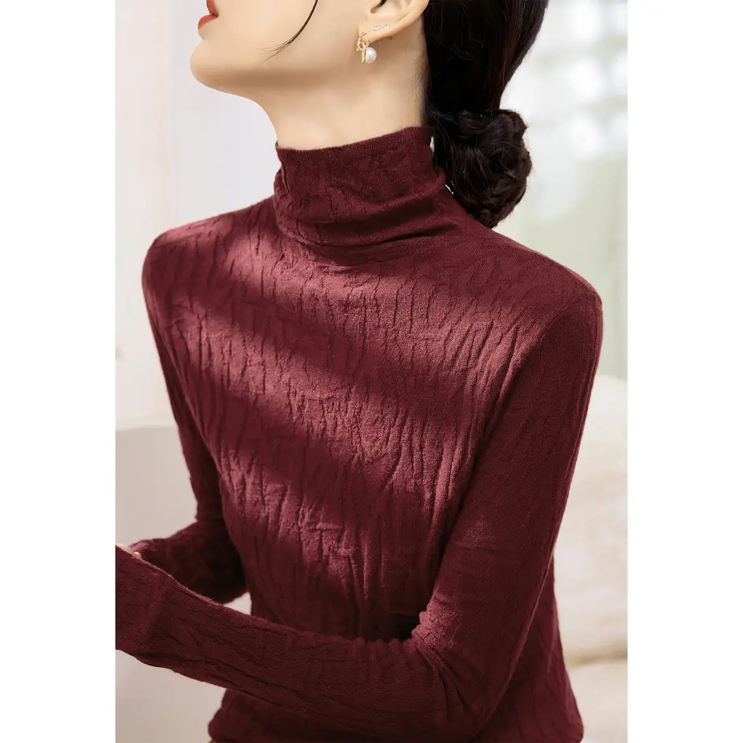 卡慕妍轻奢女装2025冬季新款灰色防风堆堆领长袖毛衣大衣外套内搭,淘宝优惠券,粉丝福利购,淘宝优惠卷