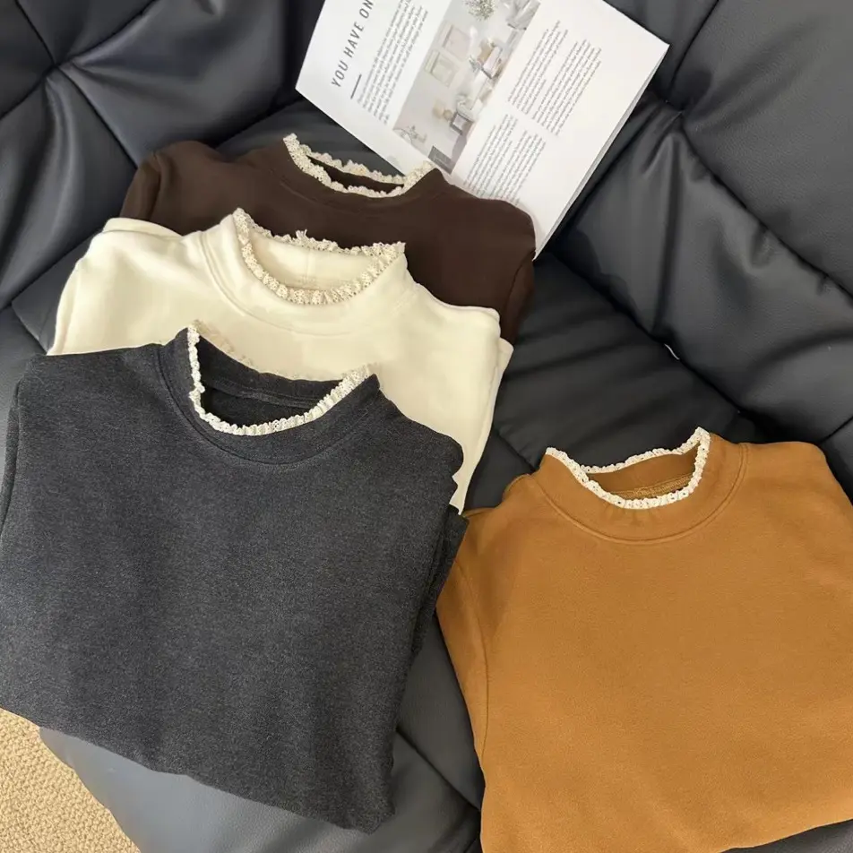 雅颂衣集服配拼接半高领宽松型抗起球长袖T恤圆领显瘦时尚修身冬,淘宝优惠券,粉丝福利购,淘宝优惠卷