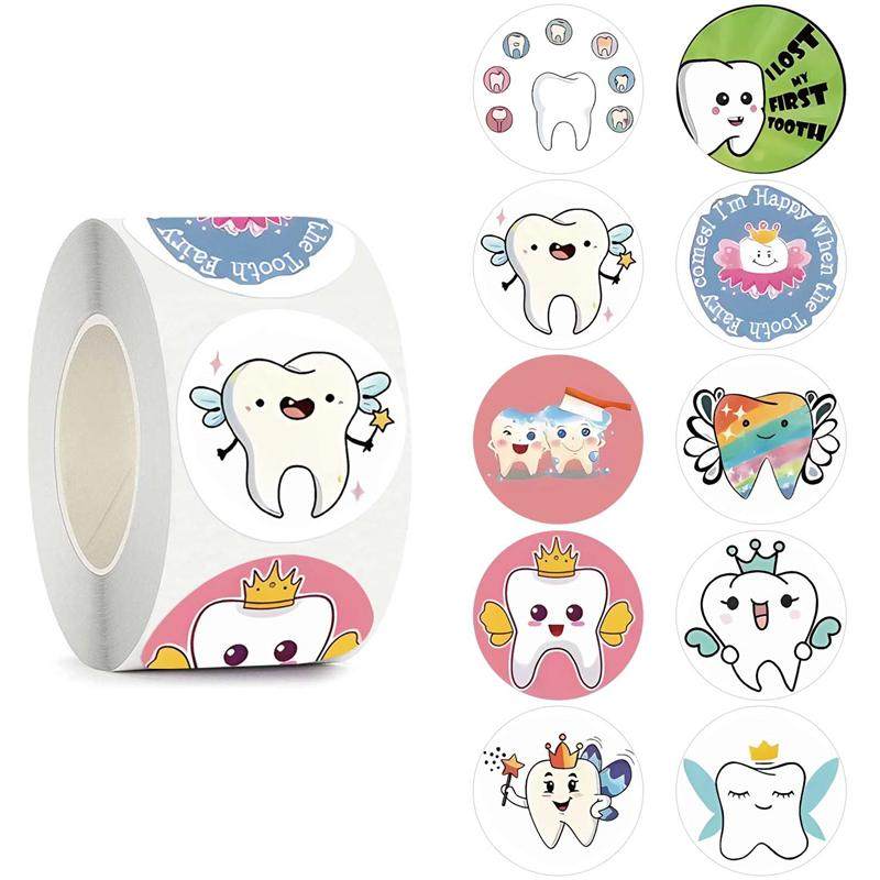 卡通创意爱护牙齿贴纸儿童护牙提醒标签贴画牙刷牙具装饰,淘宝优惠券,粉丝福利购,淘宝优惠卷