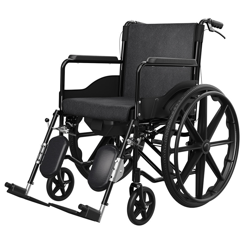 恒倍舒轮椅车折叠轻便带坐便器瘫痪老人专用多功能老年代步手推车