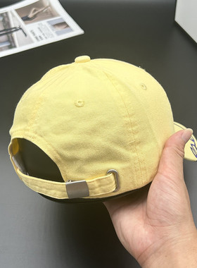 新款爱心刺绣棒球帽夏季纯棉字母刺绣男女同款大头围显脸小鸭舌帽