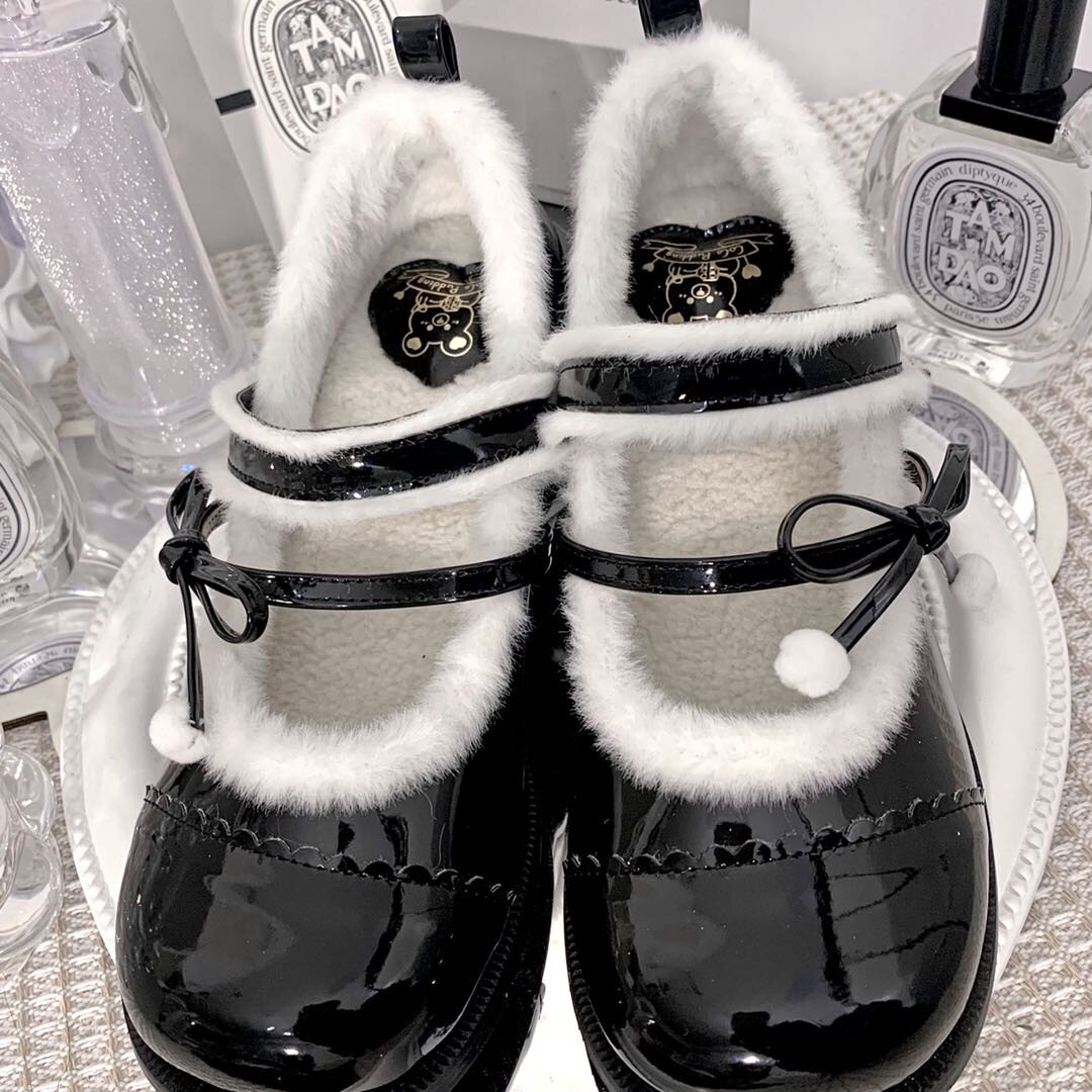 可露丽-原创lo鞋女可爱制服鞋Lolita秋冬日常加绒lo鞋,淘宝优惠券,粉丝福利购,淘宝优惠卷