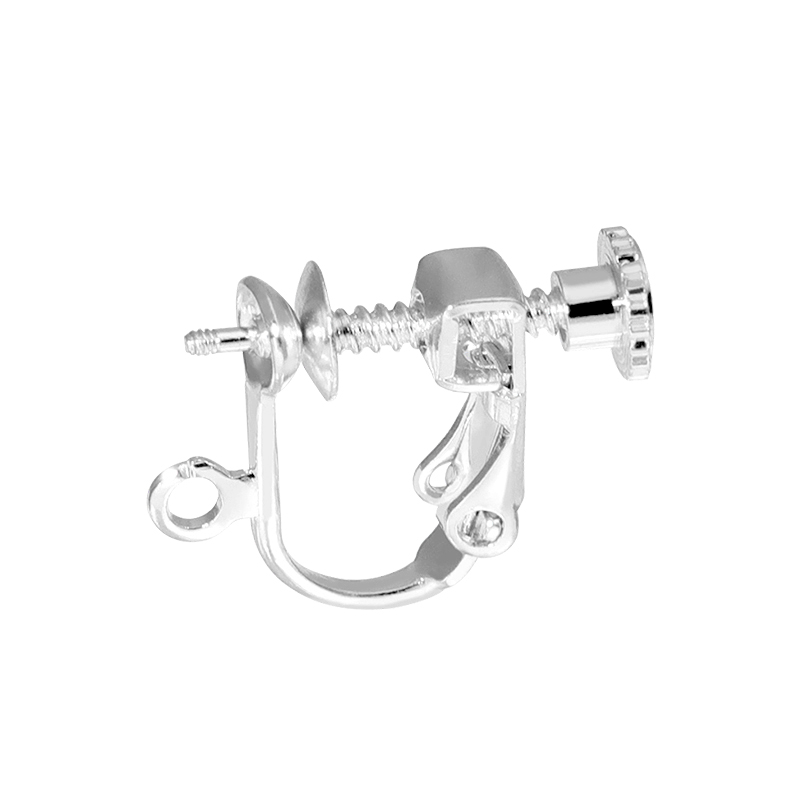 耳夹转换器不弯针带钻配件无耳洞螺旋式可调节diy耳夹材料u形女 - 图3