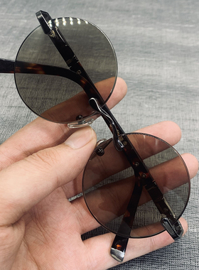 纯天然高档老石头眼镜