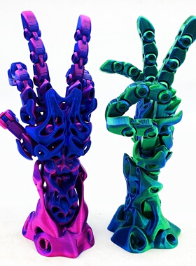 3D打印创意立体机械手臂模型网红摆摊同款整蛊机械手小众装饰摆件