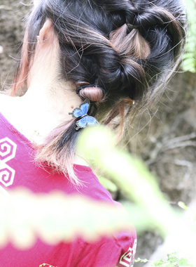 palnartpoc蝴蝶翅膀女超仙发饰