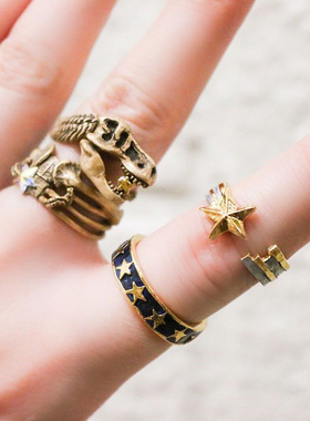 立体动物夸张个性戒指