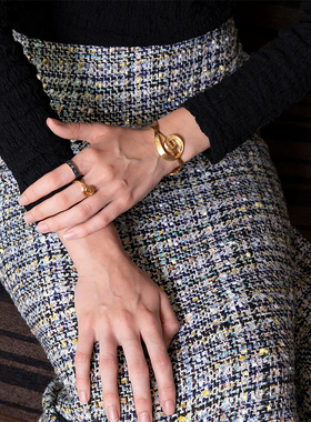 PalnartPoc手作色丝带音符戒指