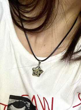 天然石高级感可调节女夏星星吊坠