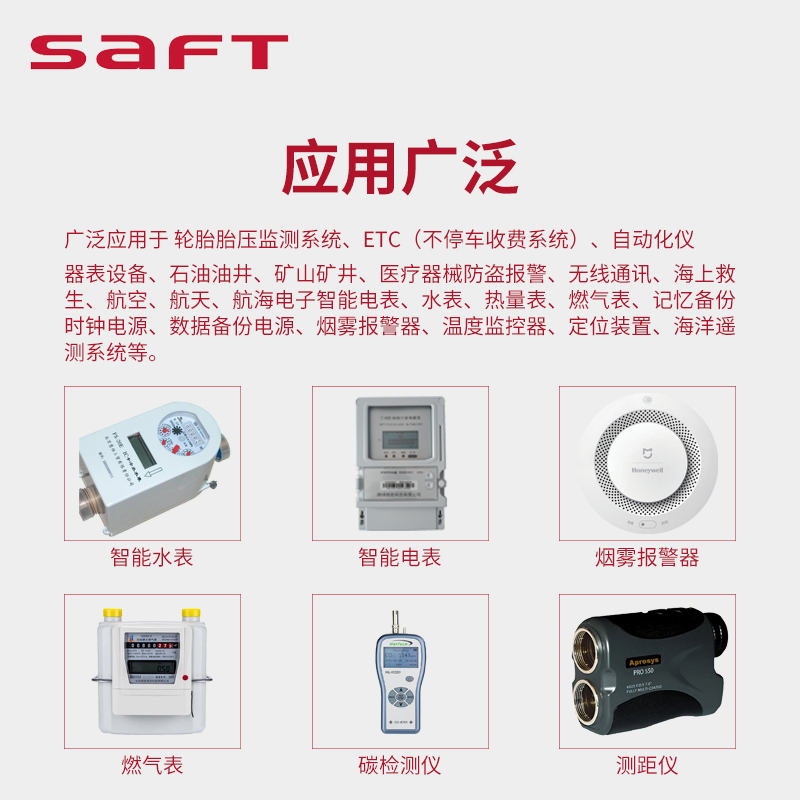 SAFT锂电池LS14500 3.6V PLC工控伺服绝对值编码器巡更器5号 AA锂 - 图2