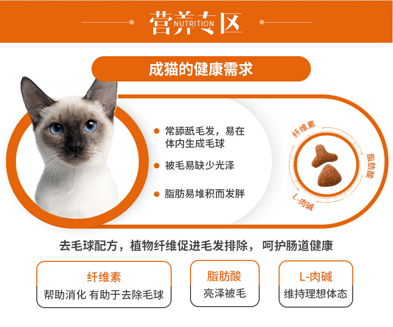 好主人成猫粮2.5kg英短美短蓝猫流浪猫成幼猫专用金装猫粮5斤10