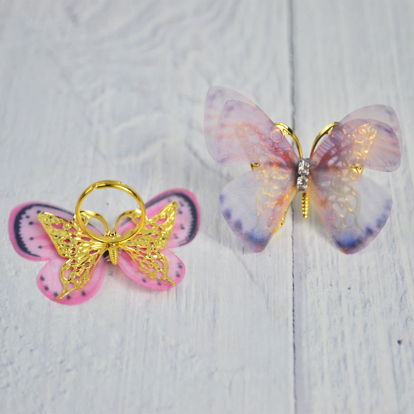 Super fairy temperament fingertip butterfly ring for women, retro living ring, Hanfu, girls' gifts, canteen toys